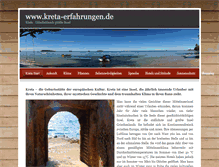 Tablet Screenshot of kreta-erfahrungen.de